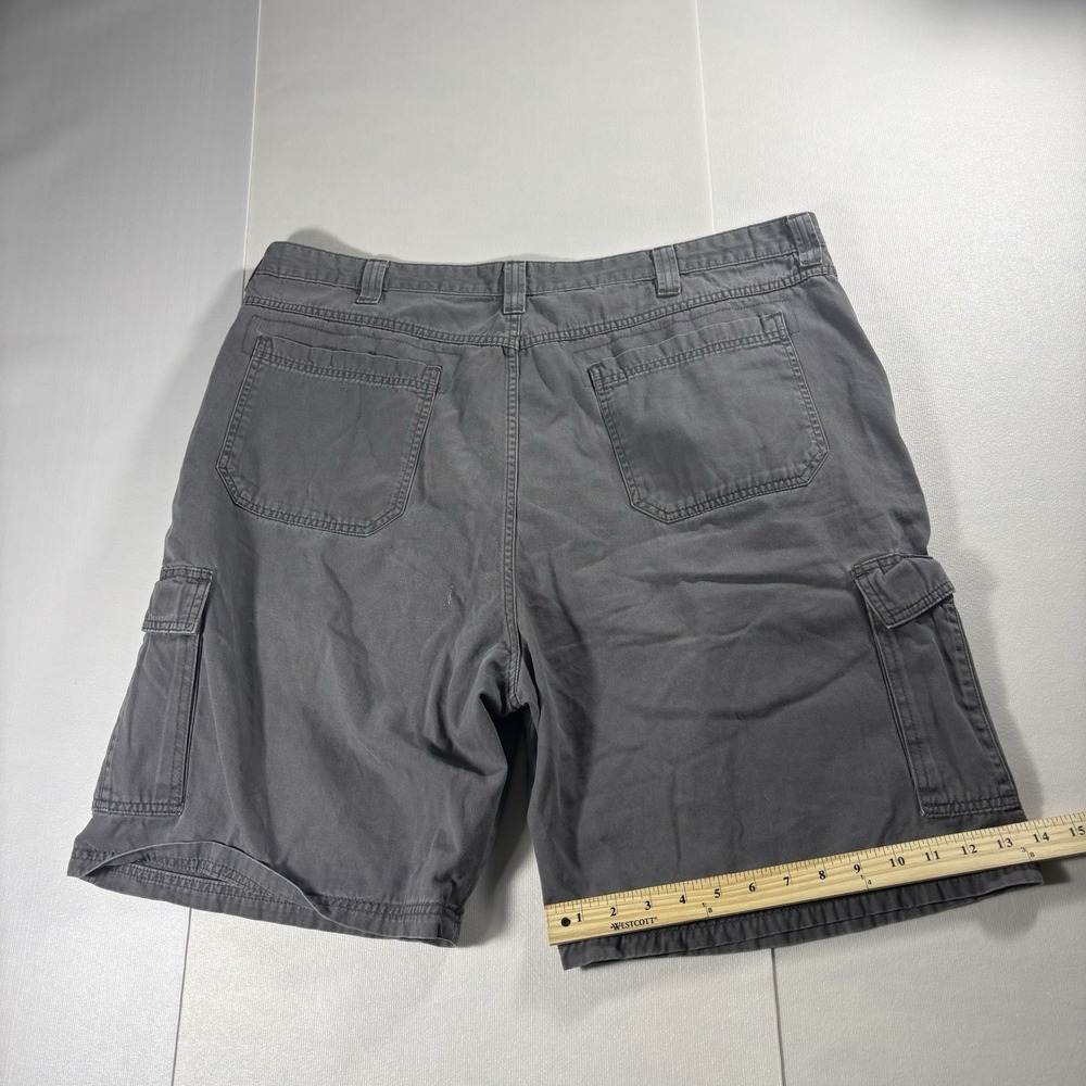 Wrangler Riggs Workwear Cargo Utility Shorts Men Size 42 Gray Cotton Relaxed Fit - Picture 2 of 5
